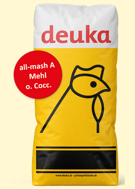 deuka all-mash A Mehl ohne Kokzidiostatikum 25 kg Sack