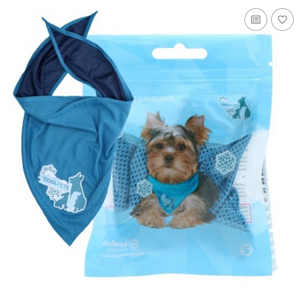 Coolpets Cool Dog Bandana S mit Yorkshire Terrier