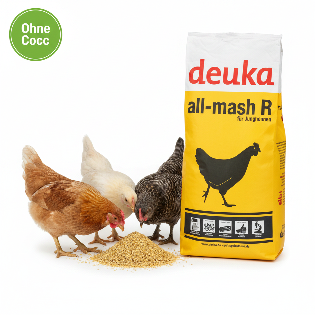 Deuka All-mash R Mehl o.C. – Junghennen ohne Cocc.