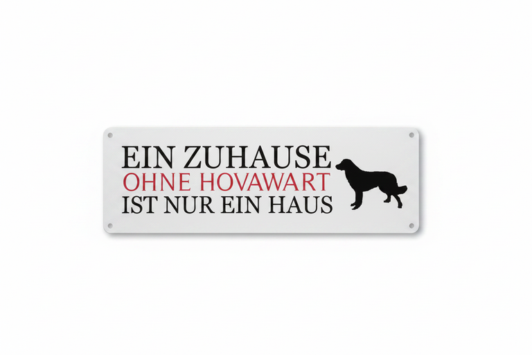 Metallschild Hovawart freigestellt