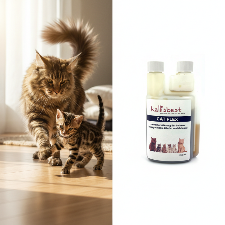 Cat Flex – Senior Maine Coon und Bengal Kitten mit Kallisbest Flasche
