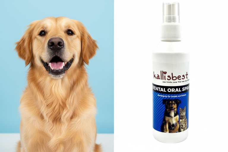 Golden Retriever mit killisbest.comntal Oral Spray – Kallisbest
