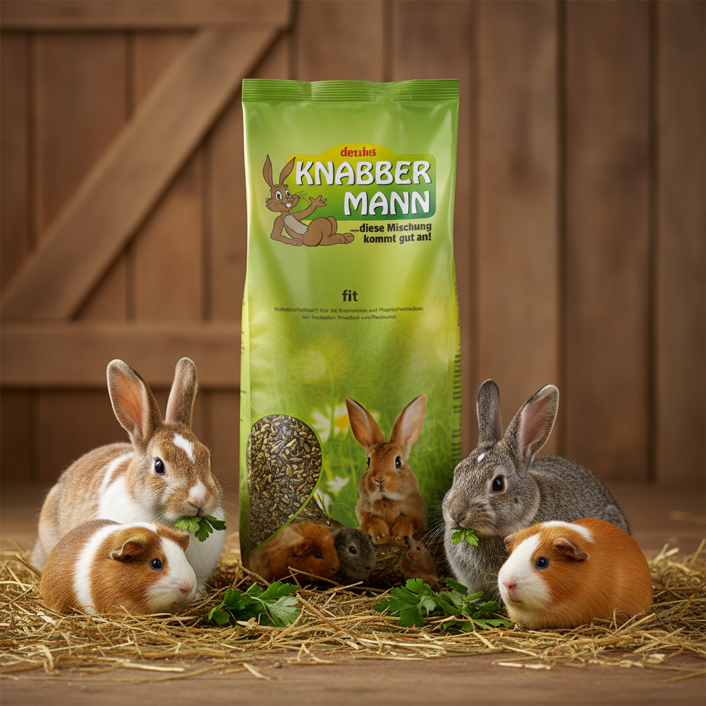 Knabbermann Fit Kräuter & Petersilie 5 kg mit Kaninchen und Meerschweinchen