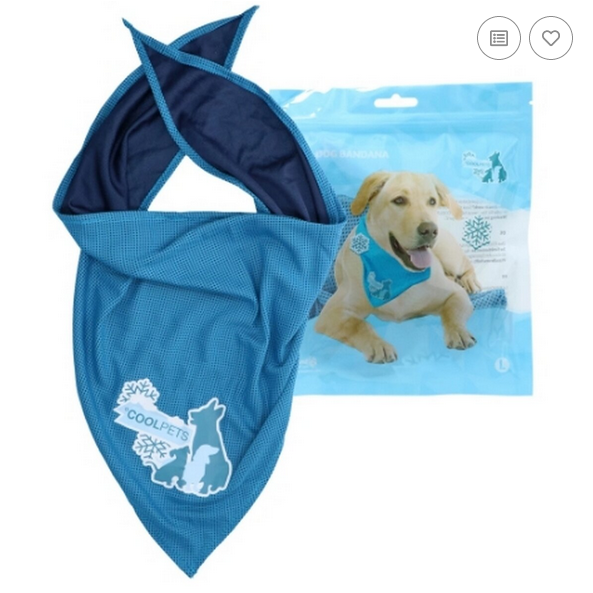 Coolpets Cool Dog Bandana L mit Labrador