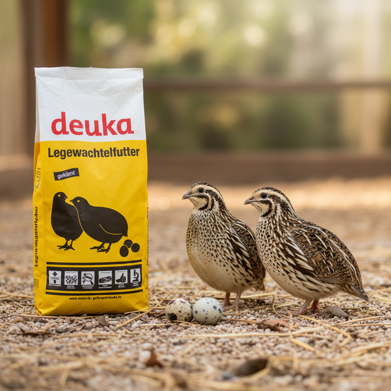 Deuka Legewachtelfutter 25 kg mit Japanischen Wachteln
