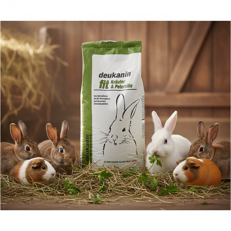 Deukanin Fit Kräuter Petersilie mit Kaninchen und Meerschweinchen
