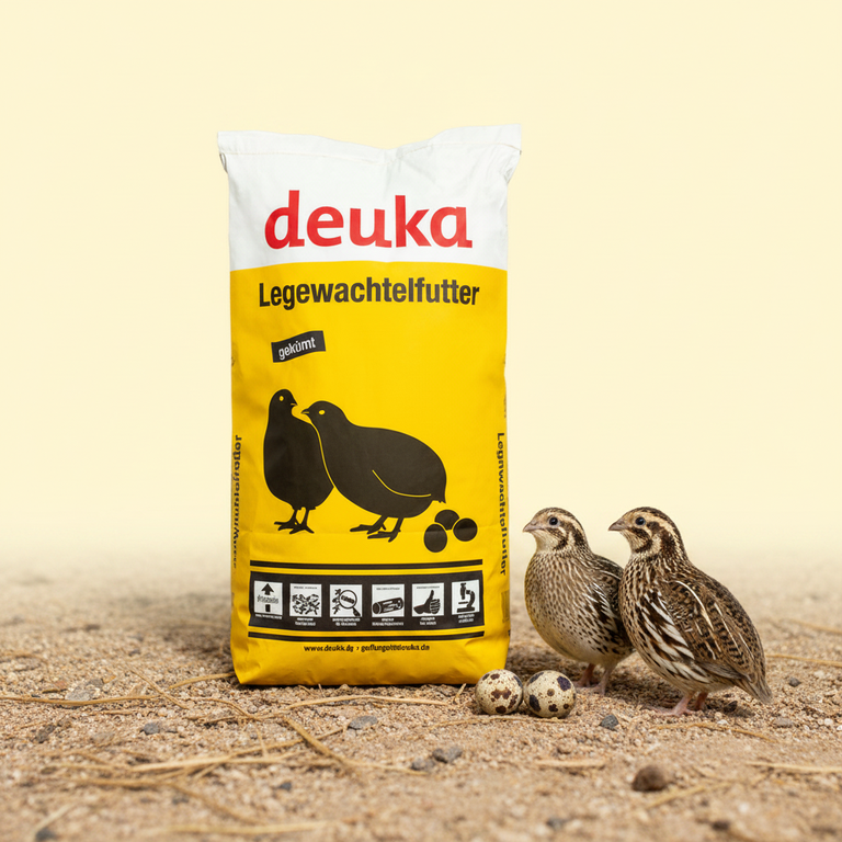 Deuka Legewachtelfutter 25 kg mit Japanischen Wachteln