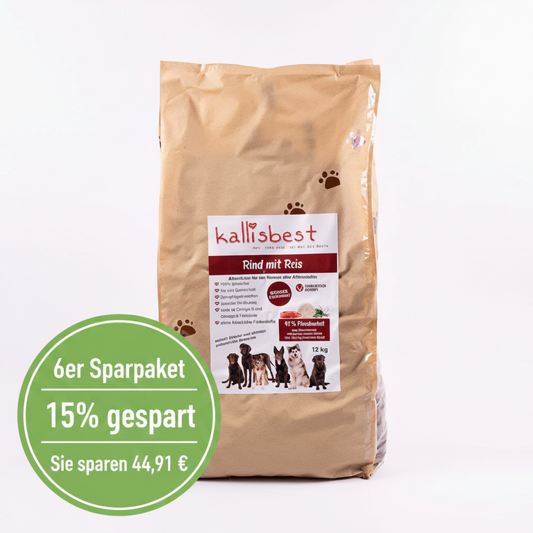 Rind mit Reis 6 x 12kg | 44,91 € gespart