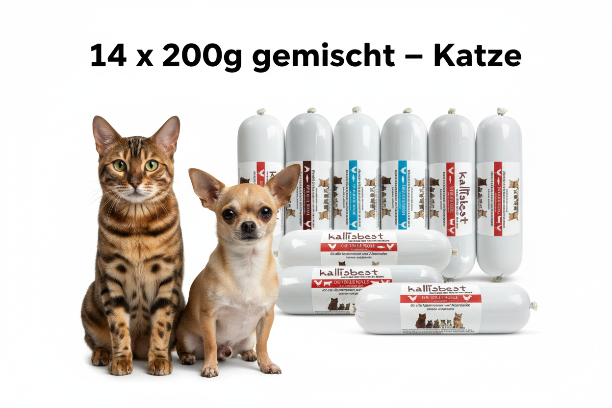 Die Tolle Rolle Huhn & Rind für Katzen – Nassfutter, BARF & Leckerli | Kallisbest