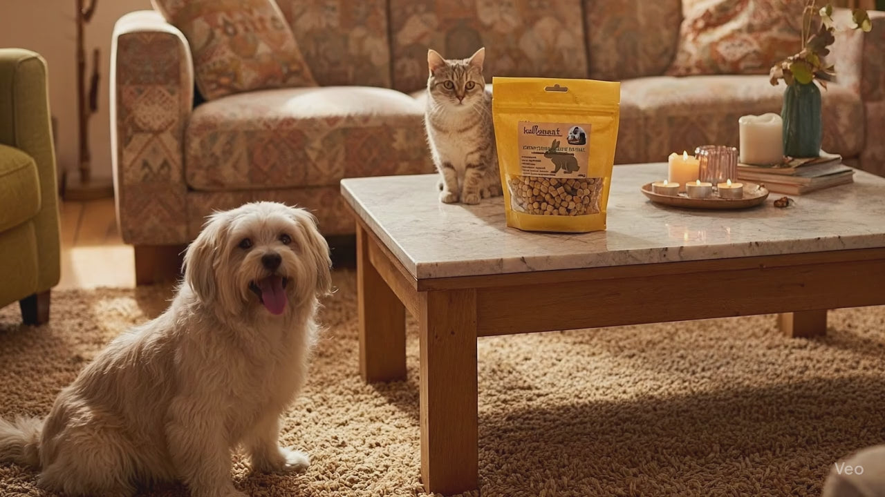 🇪🇺 Kaninchenfleischwürfel 200g – Monoprotein Snack für Hunde & Katzen | Kallisbest