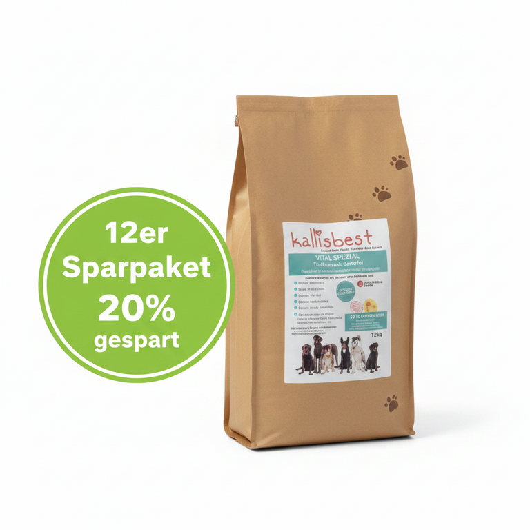 VITAL SPEZIAL Truthahn große Kroketten für Hunde – 38% Truthahnfleischmehl, getreidefrei