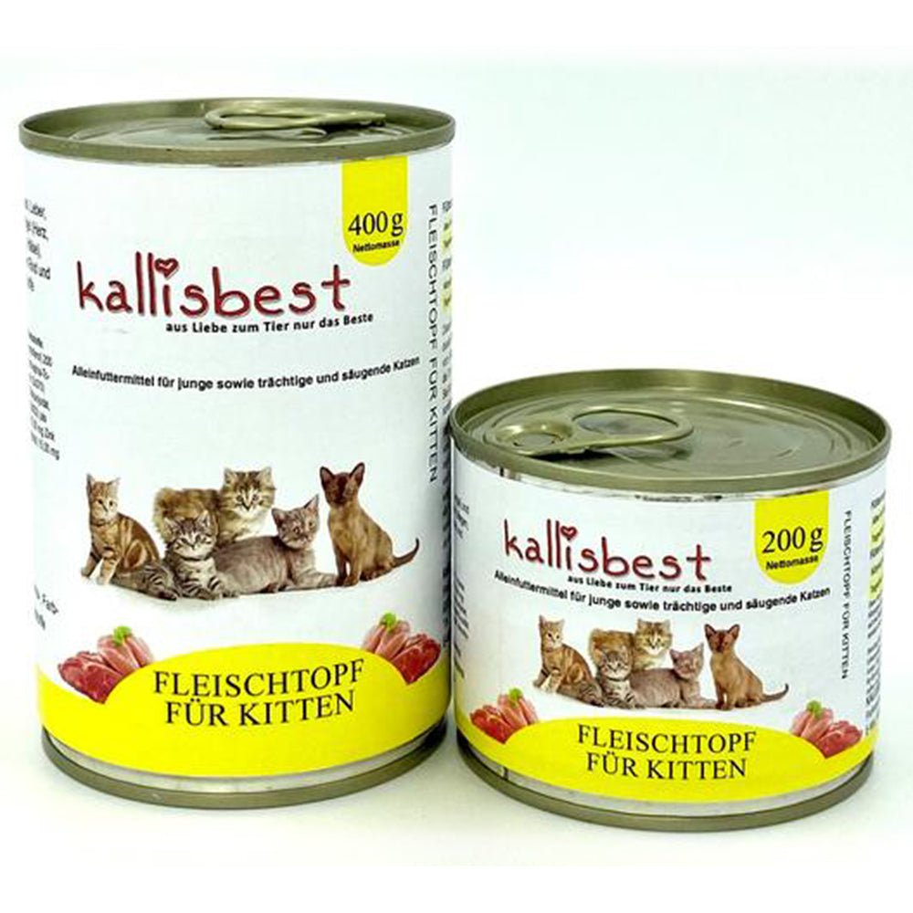 Fleischtopf für Kitten (trächtige und säugende Katzen) 200g, 400g - Kallisbest